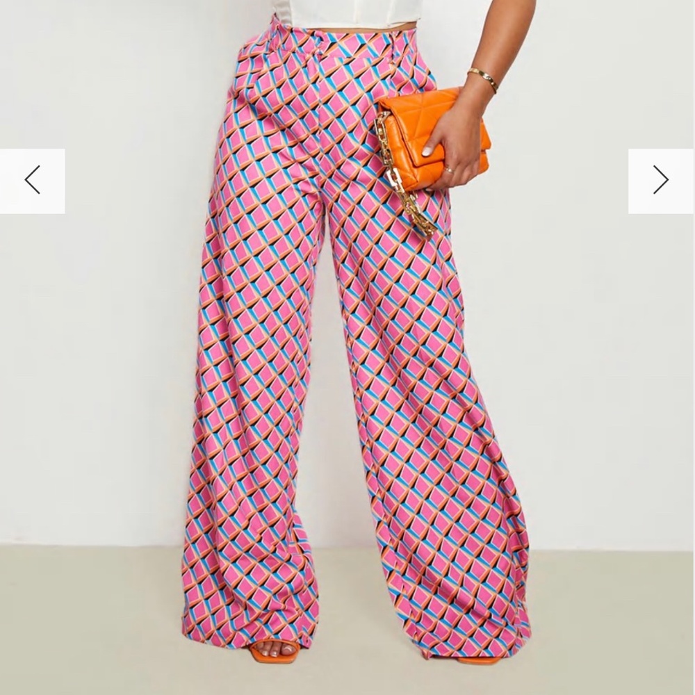 Print high waist pants